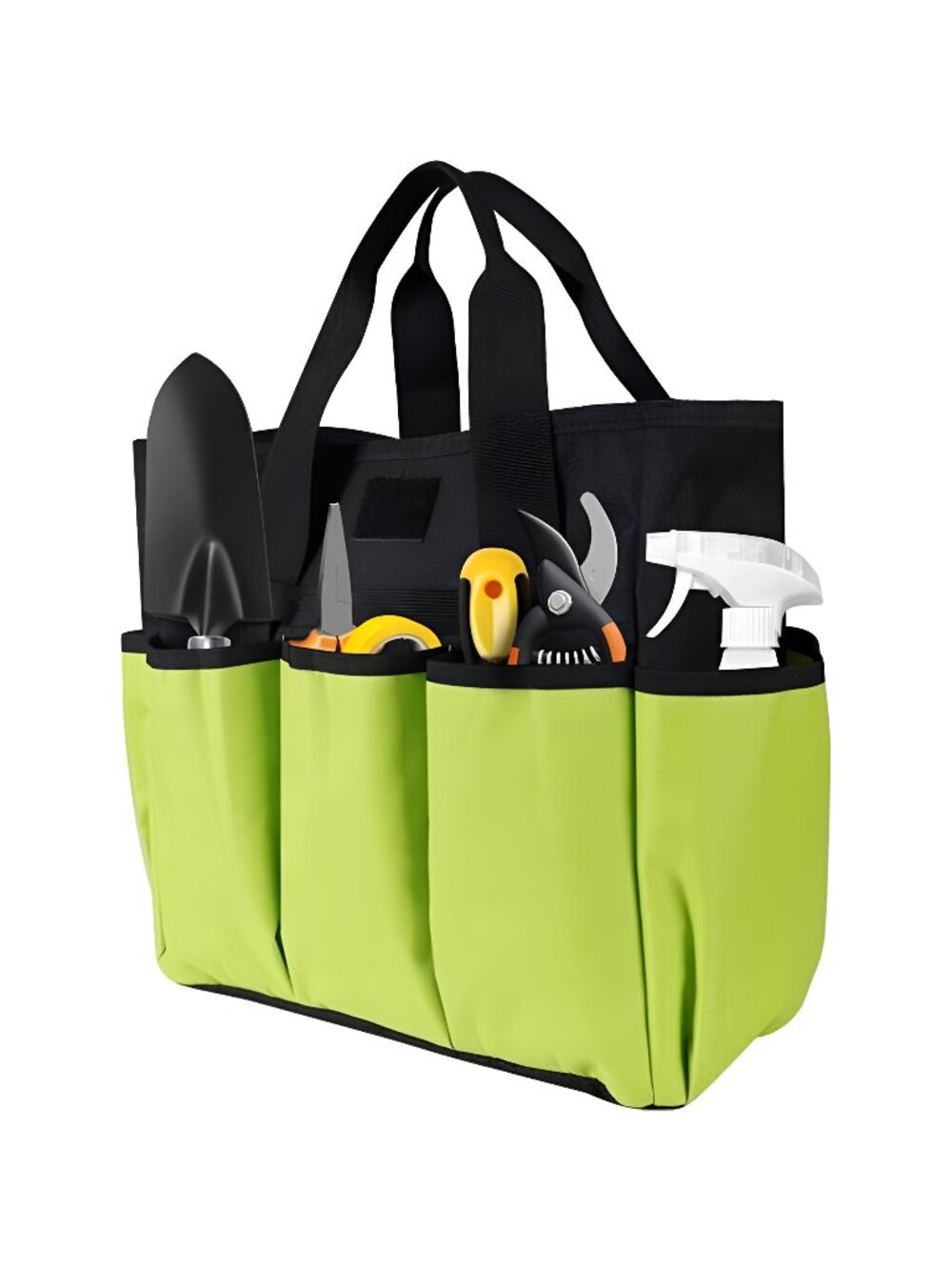 Portable Garden Tool Bag with 16 Pockets & Handle, Durable Waterproof